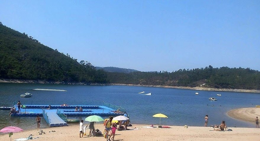 Fluvial beach Fernandaires, Portugal